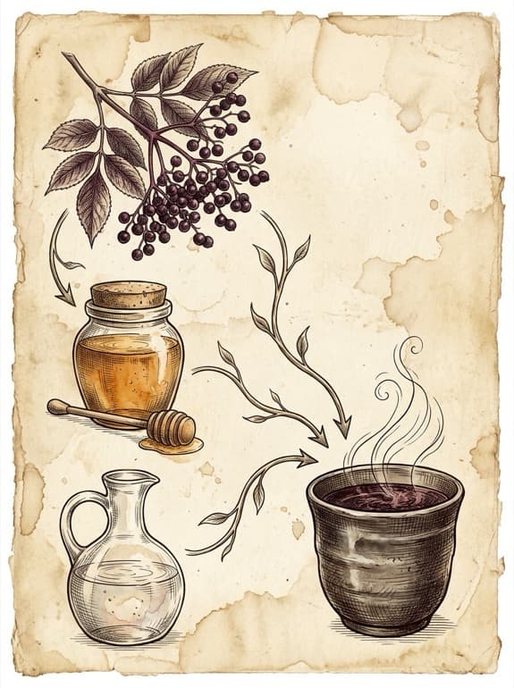 Elderberry & Honey Cold Elixir